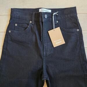 Reformation black denim jeans size